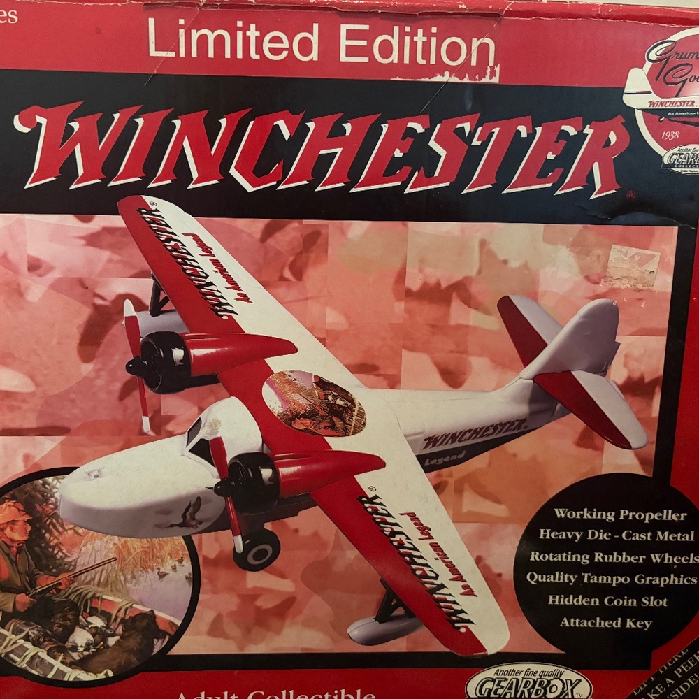Gearbox Winchester Grumman Goose Limited Edition Hidden Coin Bank. New.